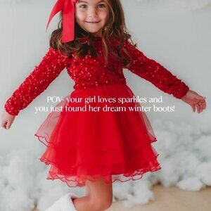 Love & Grow 14y NWT Red Sparkle Dress